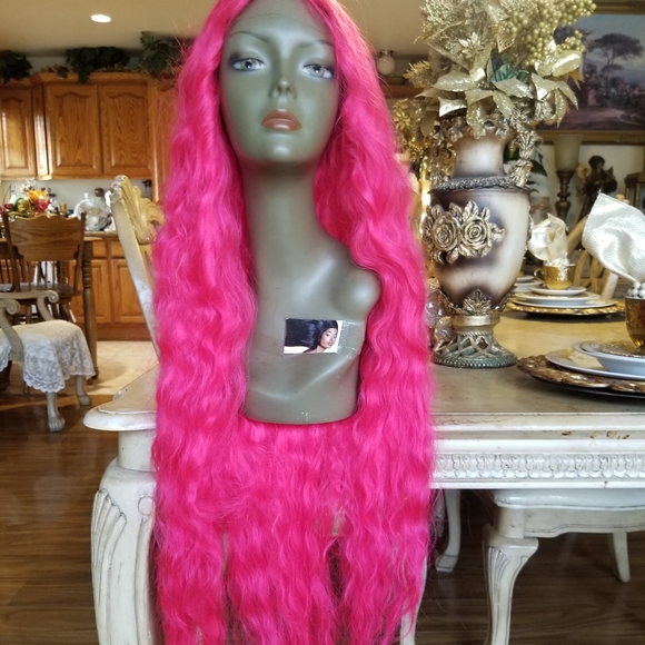 Dark Pink Lace Front Wig 40-45 inches!!